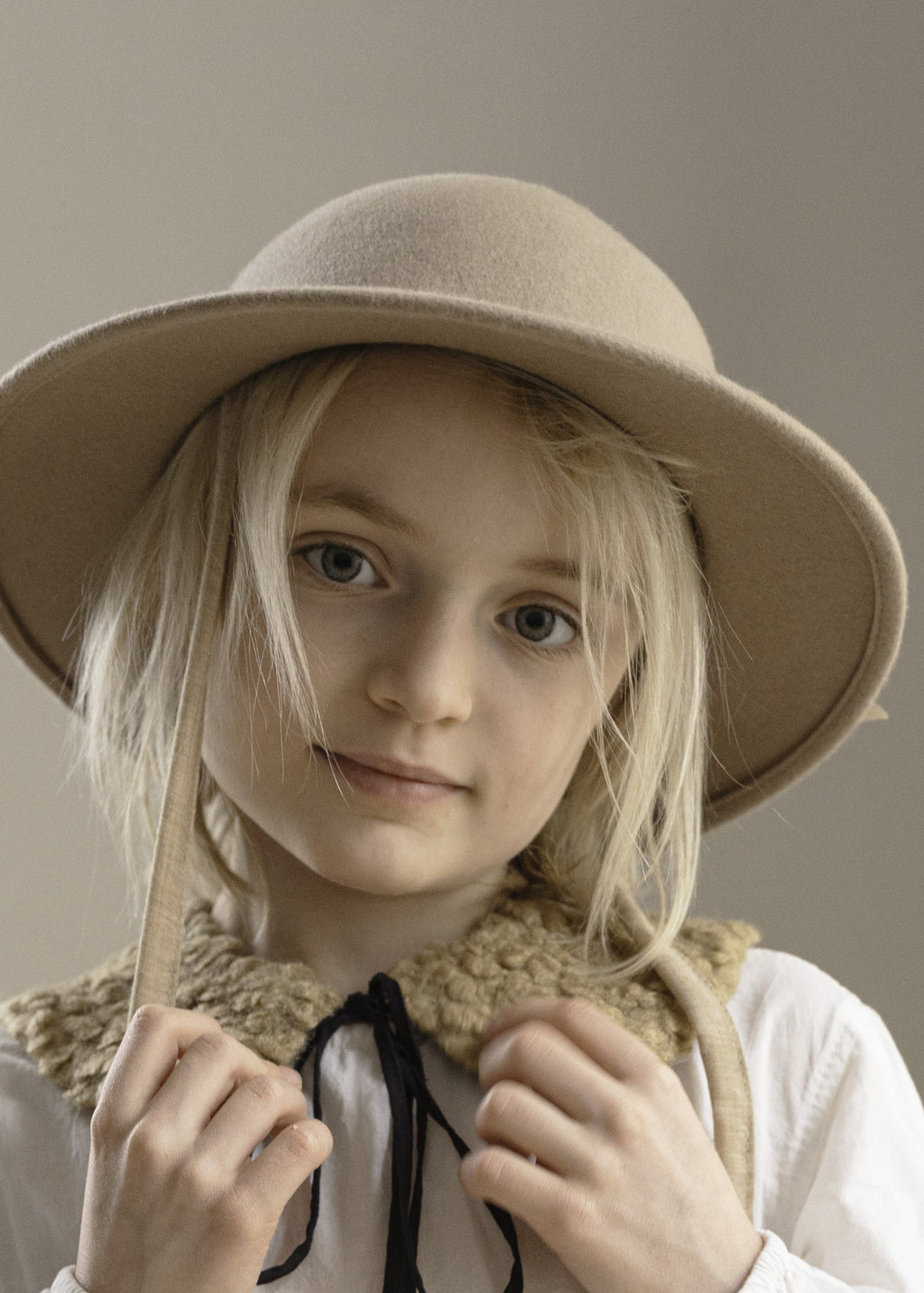 FELT HAT in camel