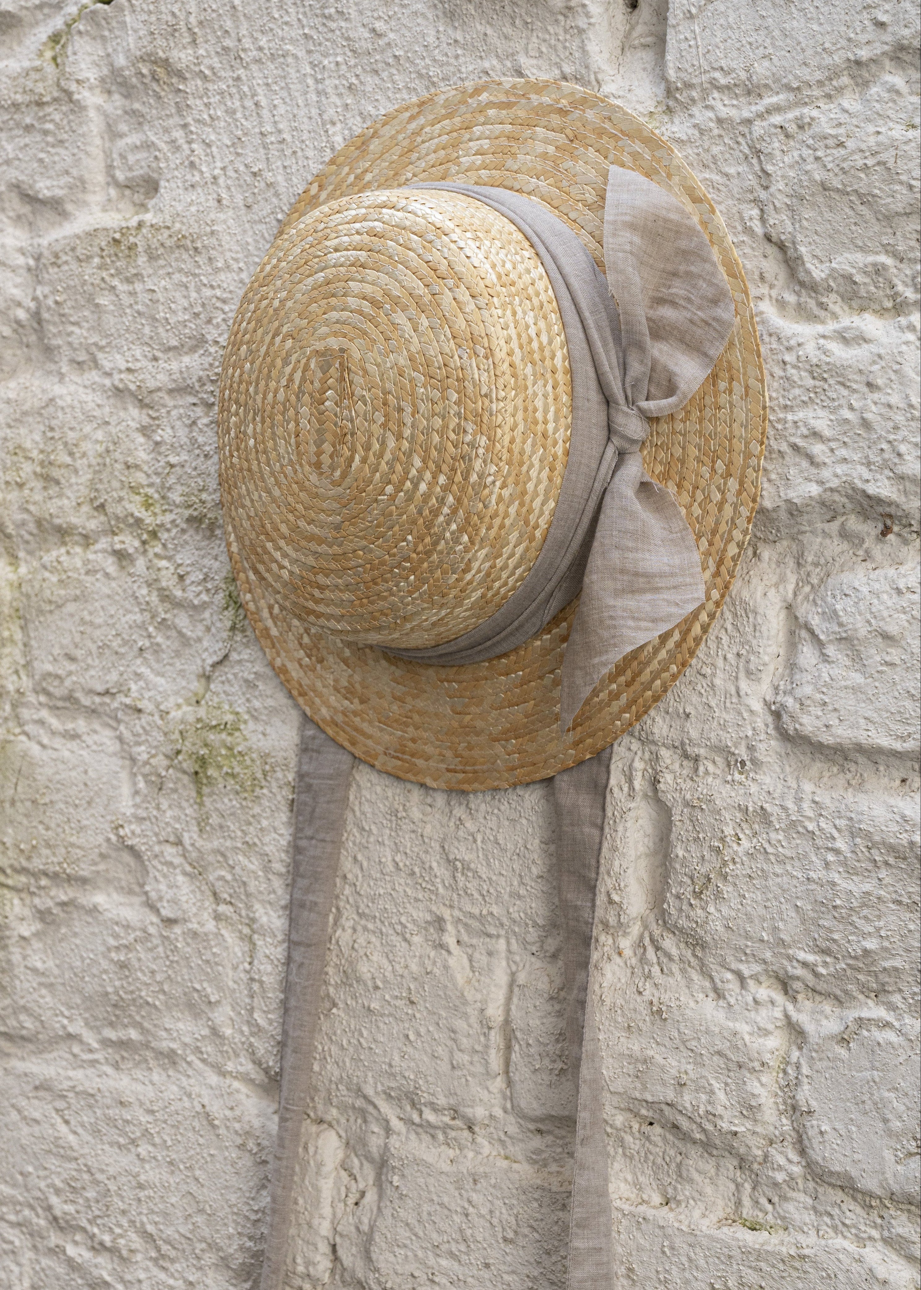 CLASSIC CANOTIER straw hat LATTE