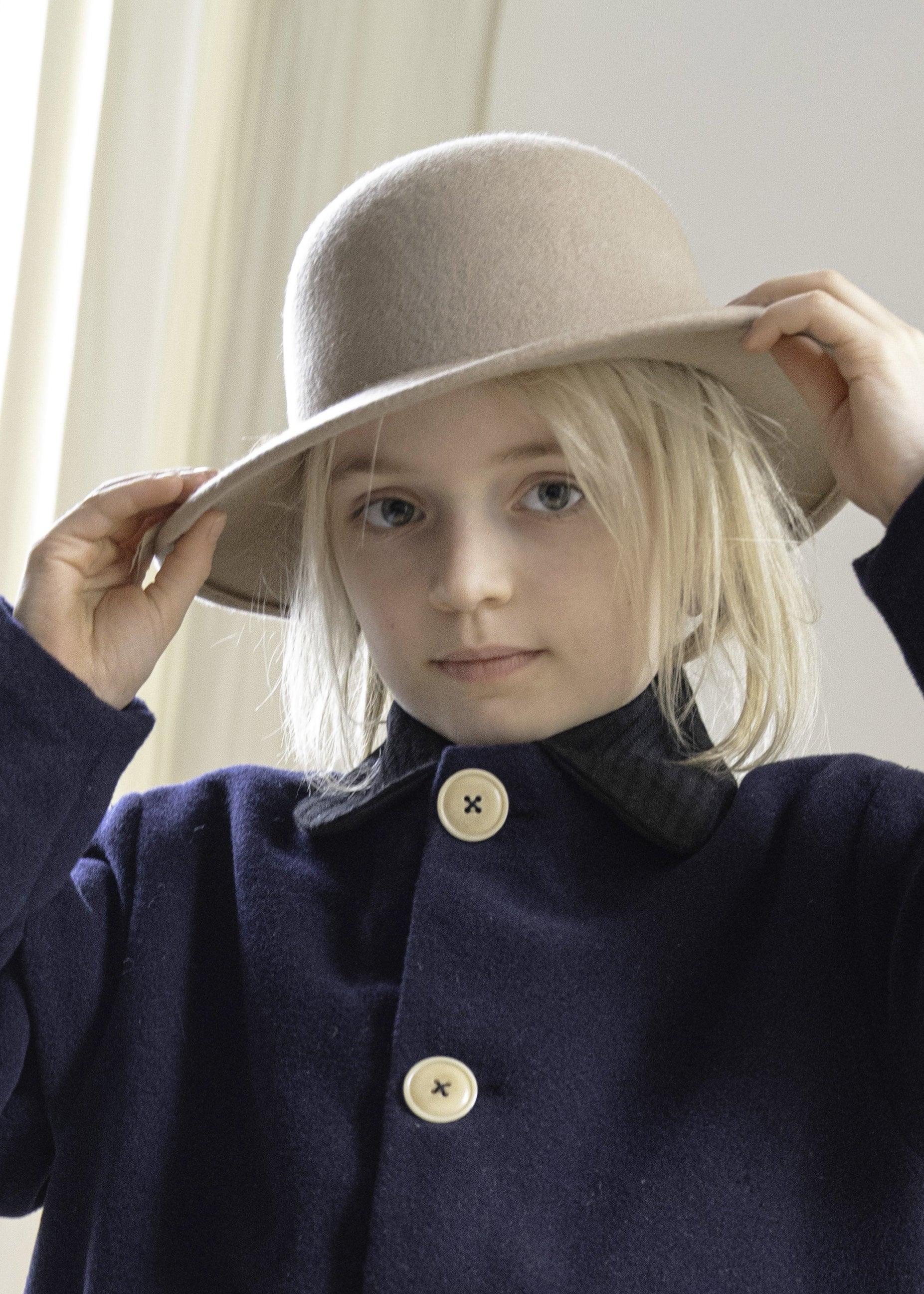 FELT HAT in camel