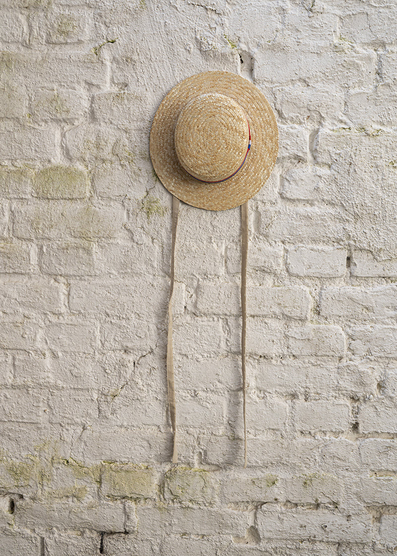 CLASSIC CANOTIER straw hat VIVE LA FRANCE