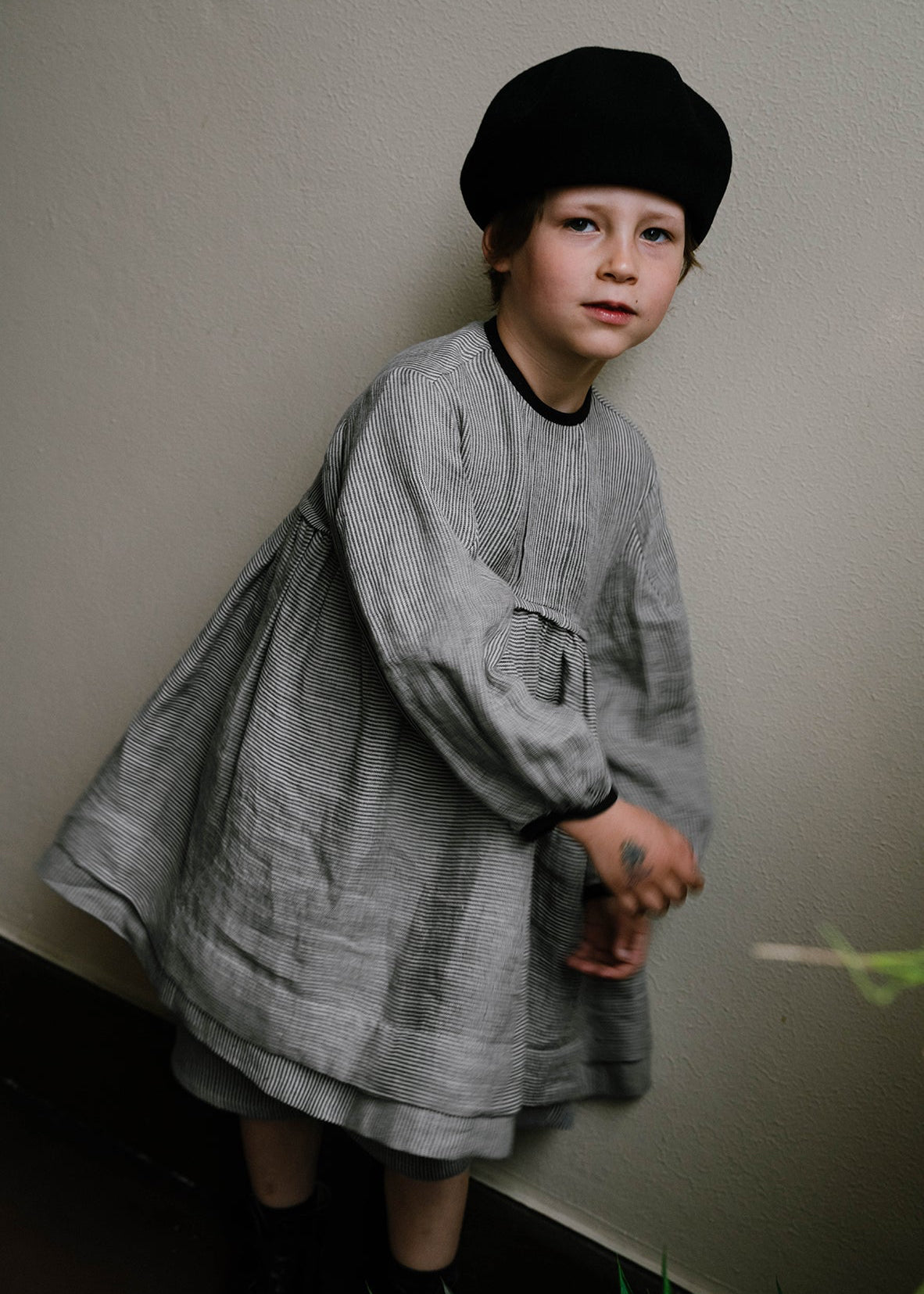 black woolen BERET