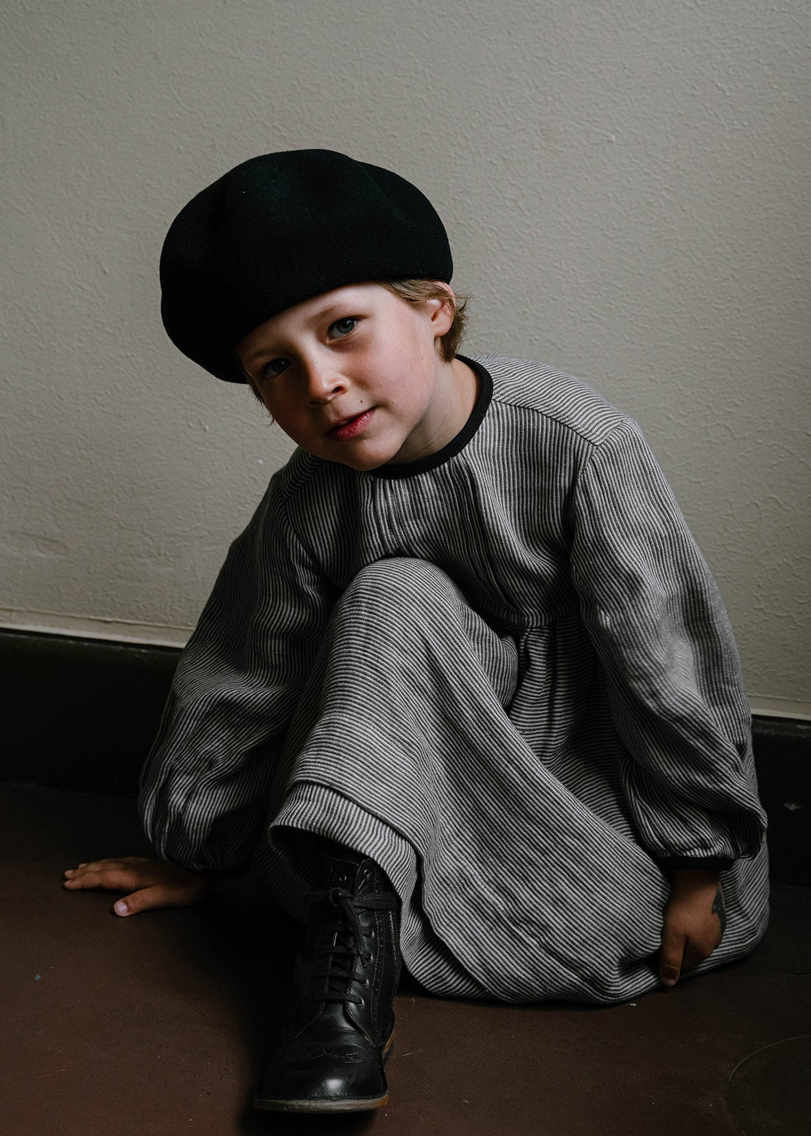 black woolen BERET