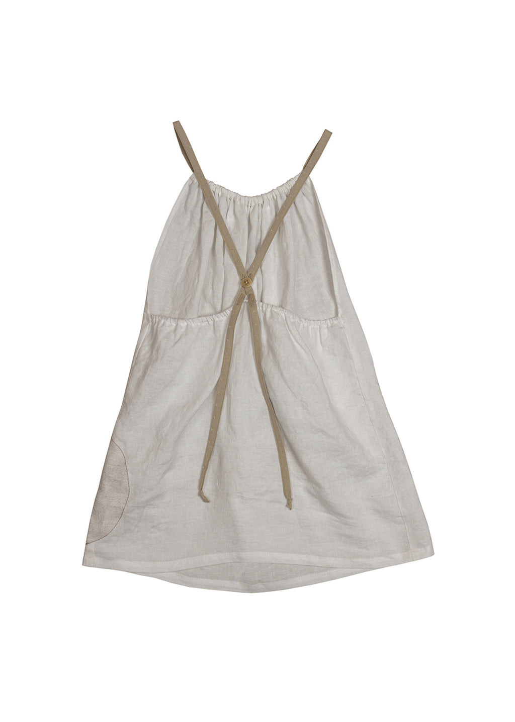 ARTISANAL dress BLOSSOM off white linen
