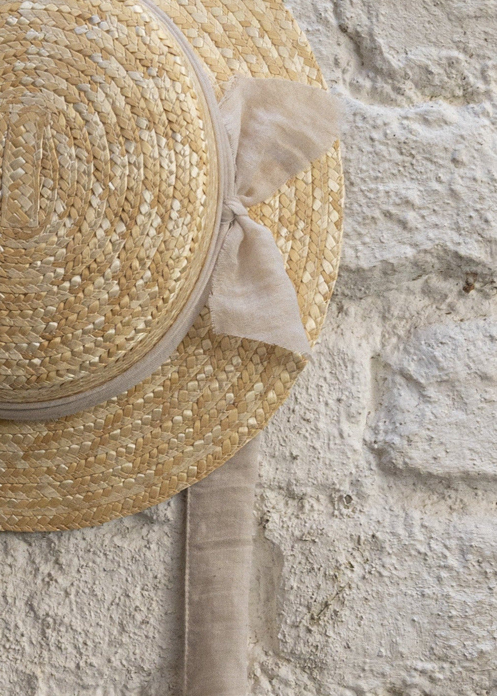 CLASSIC CANOTIER straw hat IVORY