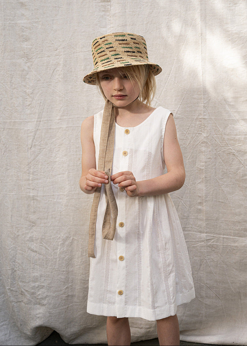 apron dress MADRID off white