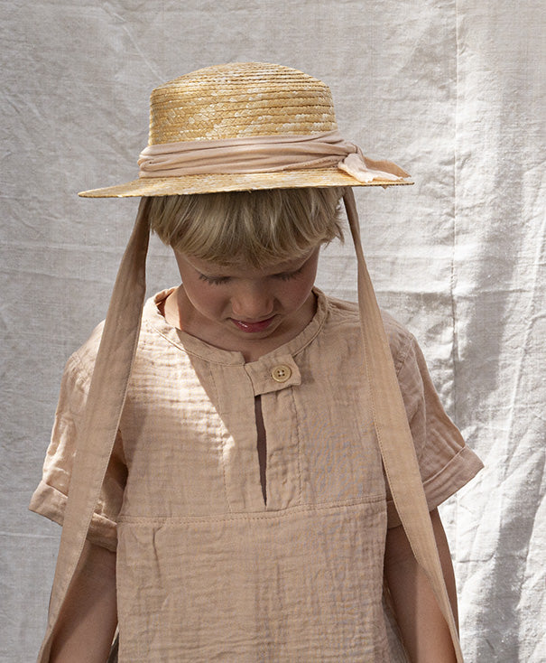 CLASSIC CANOTIER straw hat PLAIN NUDE