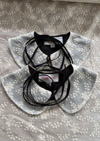 detachable embroidered silk COLLAR