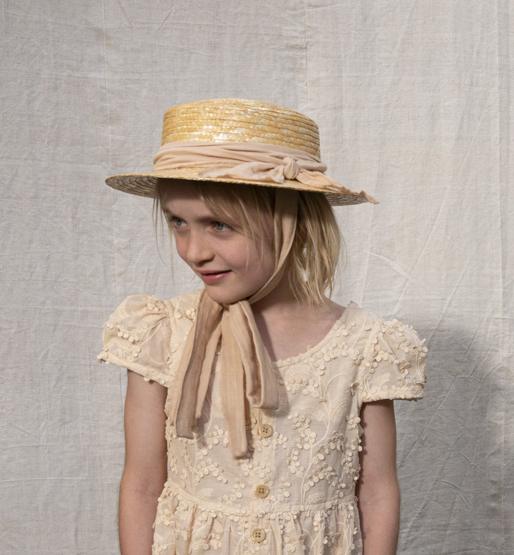 CLASSIC CANOTIER straw hat PLAIN NUDE