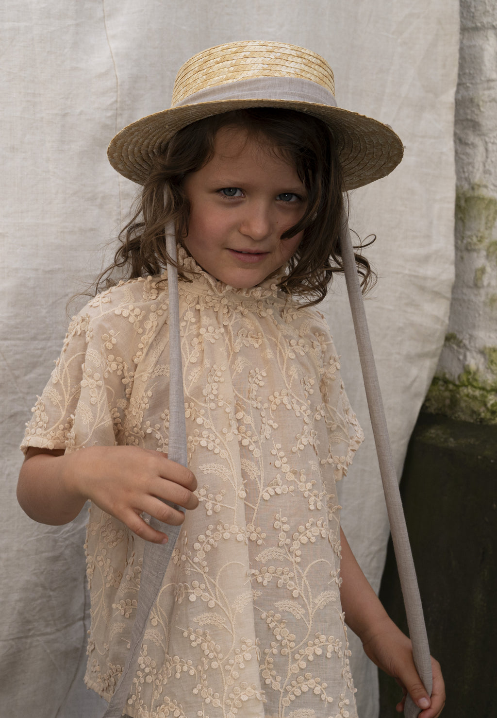 CLASSIC CANOTIER straw hat LATTE